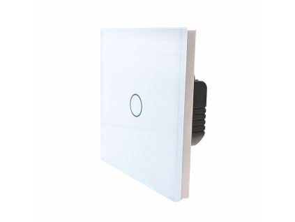 GalssOn Szimpla Fehér Üveg Érintőkapcsoló Egyáramkörös (3)