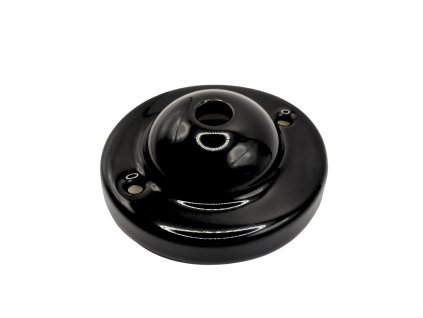 Porcelán Mennyezeti Lámpatalp Ø78 – Fekete