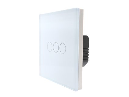 GlassON Tripla Fehér Üveg Érintőkapcsoló Tripla Váltó