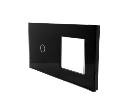 Szimpla Fekete Kombinált Érintőkapcsoló Panel