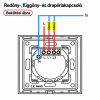 Redőny, Függöny, Drapéria Érintőkapcsoló Modul GlassOn (4)