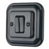 Dupla alternatív billenőkapcsoló, süllyesztett, YAGO Fekete