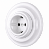 1× Fehér Konnektor – Fehér Porcelán Kerettel Ceramicon (3)