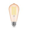 Modee LED Filament Amber ST64 4W E27 320° 1800K (360 lumen) dimm.