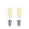 Modee LED Izzó Filament Gyertya C35 7W E14 360° 2700K (806 lumen) ERP B2