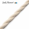 Fonott textilkábel Alaska 2x0,75