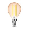 Modee LED Izzó Filament Amber Globe Mini G45 4W E14 320° 1800K (360 lumen)