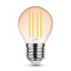 Modee LED Izzó Filament Amber Globe Mini G45 4W E27 360° 1800K (320 lumen)