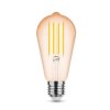 Modee LED Izzó Filament Amber ST58 4W E27 320° 1800K (360 lumen)