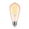 Modee LED Izzó Filament Amber ST64 4W E27 320° 1800K (360 lumen)