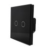 GlassOn Szimpla Fekete Üveg Érintőkapcsoló Váltó (4)