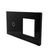 Szimpla Fekete Kombinált Érintőkapcsoló Panel