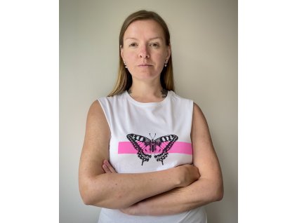 Tílko Motýlí proužek · vel M