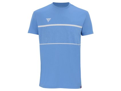 Pánské tričko TECNIFIBRE 2023 Club Tech Tee (Barva azur, Velikost XS)