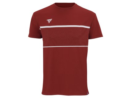 Pánské tričko TECNIFIBRE 2023 Club Tech Tee (Barva red, Velikost XS)