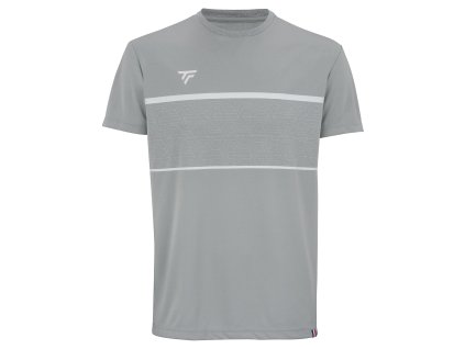 Pánské tričko TECNIFIBRE 2023 Club Tech Tee (Barva silver, Velikost XS)