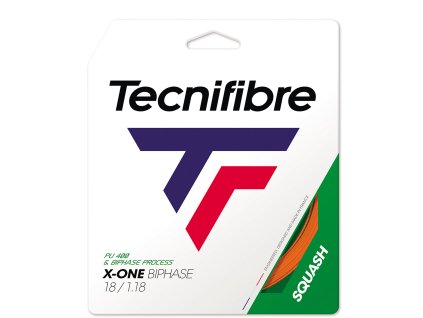 3286 squashovy vyplet tecnifibre x one squash orange 1 18 mm 10m
