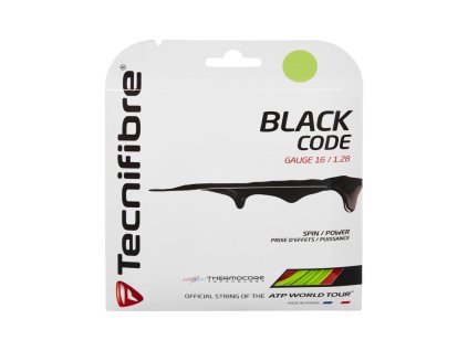 4732 tenisovy vyplet tecnifibre black code 1 24 mm lime 12m