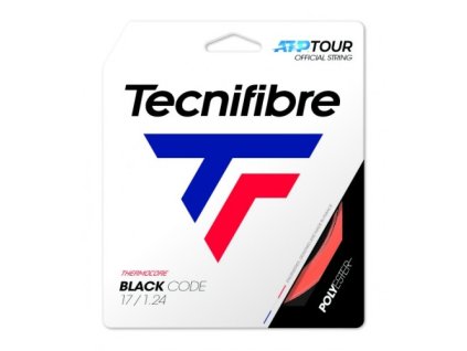 Tenisový výplet TECNIFIBRE Black Code Fire (Délky 200 m, RS Průměr (mm) 1,28)