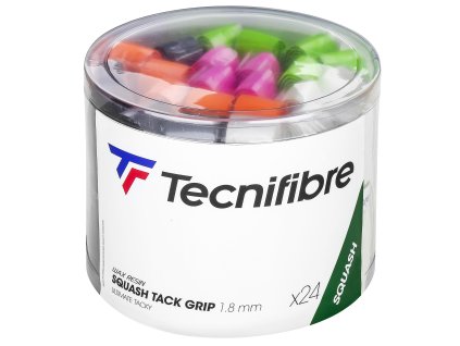 Základní omotávka TECNIFIBRE Squash Tack Grip (Balení á1 z boxu á24, Barva pink)