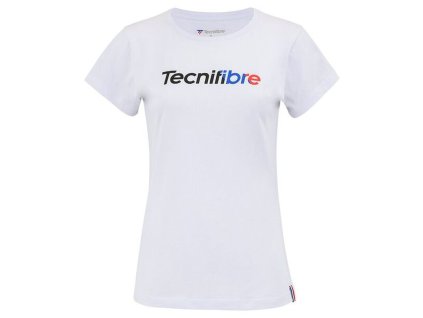 Dámské tričko TECNIFIBRE 2023 Club Cotton Tee (Barva white, Velikost XXL)