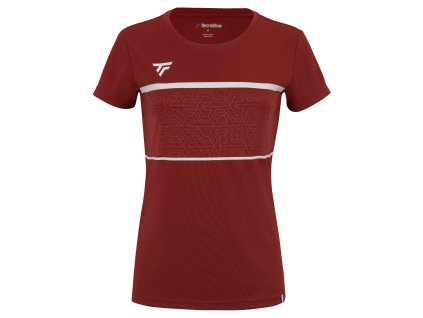 Dámské tričko TECNIFIBRE 2023 Club Tech Tee (Barva red, Velikost XS)