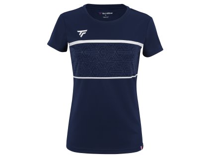 Dámské tričko TECNIFIBRE 2023 Club Tech Tee (Barva marine, Velikost XS)
