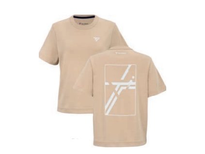Dámské tričko TECNIFIBRE 2025  GRAPHIC TEE (Barva sand, Velikost L)