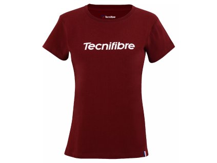 Dětské tričko TECNIFIBRE 2023 Club Lady Cotton Tee (Barva red, Velikost 8/10)