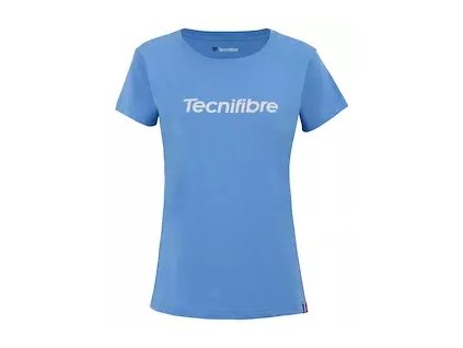 Dětské tričko TECNIFIBRE 2023 Club Lady Cotton Tee (Barva azur, Velikost 8/10)