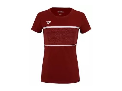 Dětské tričko TECNIFIBRE 2023 Club Lady Tech Tee (Barva red, Velikost 8/10)