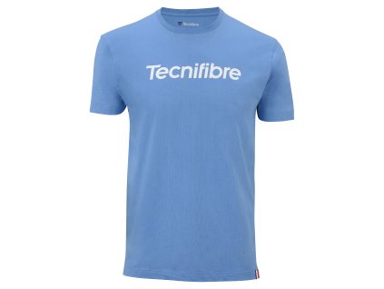 Pánské tričko TECNIFIBRE 2023 Club Cotton Tee (Barva azur, Velikost XS)