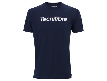 Pánské tričko TECNIFIBRE 2023 Club Cotton Tee (Barva marine, Velikost XS)