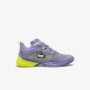 Pánská tenisová obuv LACOSTE 2025  FW AG-LT23 ULTRA All court (Barva purple/yellow, Velikost EUR 40,5)