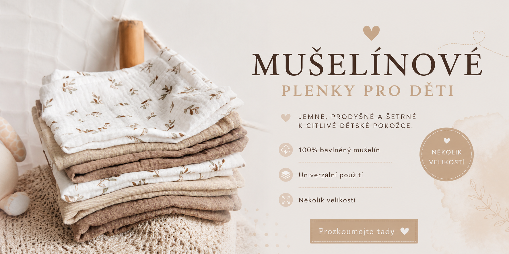 mušelínové plenky