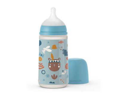 SUAVINEX | KOJENECKÁ LÁHEV 270 ml M FOREST - MODRÁ