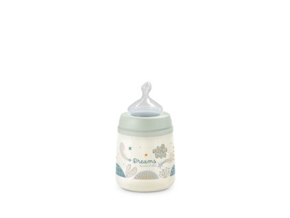 SUAVINEX | Kojenecká láhev Dreams anatomická M silikon 150 ml - zelená