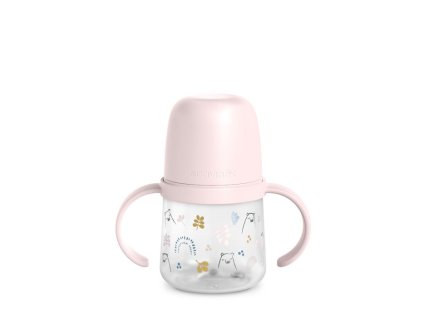 SUAVINEX | PRVNÍ láhev s oušky BEAR 150 ml - RŮŽOVÁ