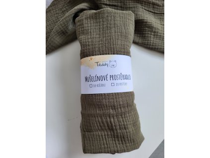 Prostěradlo do kočárku tmavě zelená
