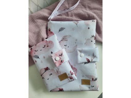 Malá sada pink dreams (plenkovník + obal na očkovací průkaz)