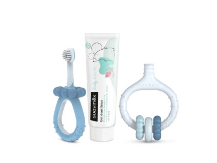 SUAVINEX | SADA pro ústní hygienu - modrá