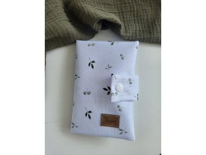 Obal na očkovací průkaz olive