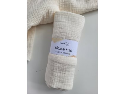 Mušelínová plenka STANDARD 60 x 60 cm - smetanová