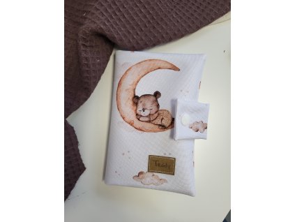 Obal na očkovací průkaz medvídek