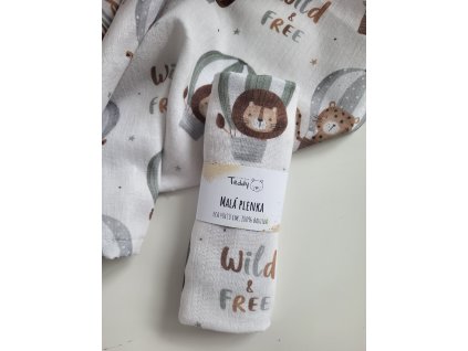 Mušelínová plenka MALÁ 40 x 30 cm - wild and free