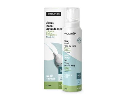 VÝPRODEJ - SUAVINEX NOSNÍ SPREJ HYPERTONICKÝ +3M 120ML 100% PŘÍRODNÍ