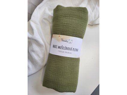 Mušelínová plenka MAXI 130 × 100 cm - hrášková