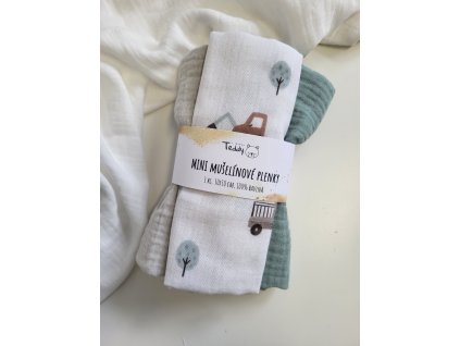 Sada 3x mušelínová plenka MINI 30x30 cm doprava