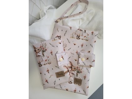 Malá sada zajíček (plenkovník + obal na očkovací průkaz)
