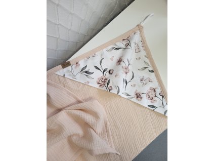 Mušelínová osuška pro miminko jaro